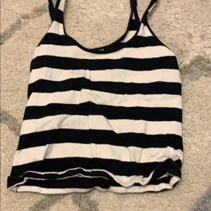 Really cute striped black and white top